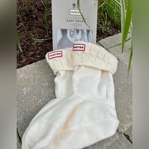 Hunter Short Boot Socks Cable Knit & Fleece